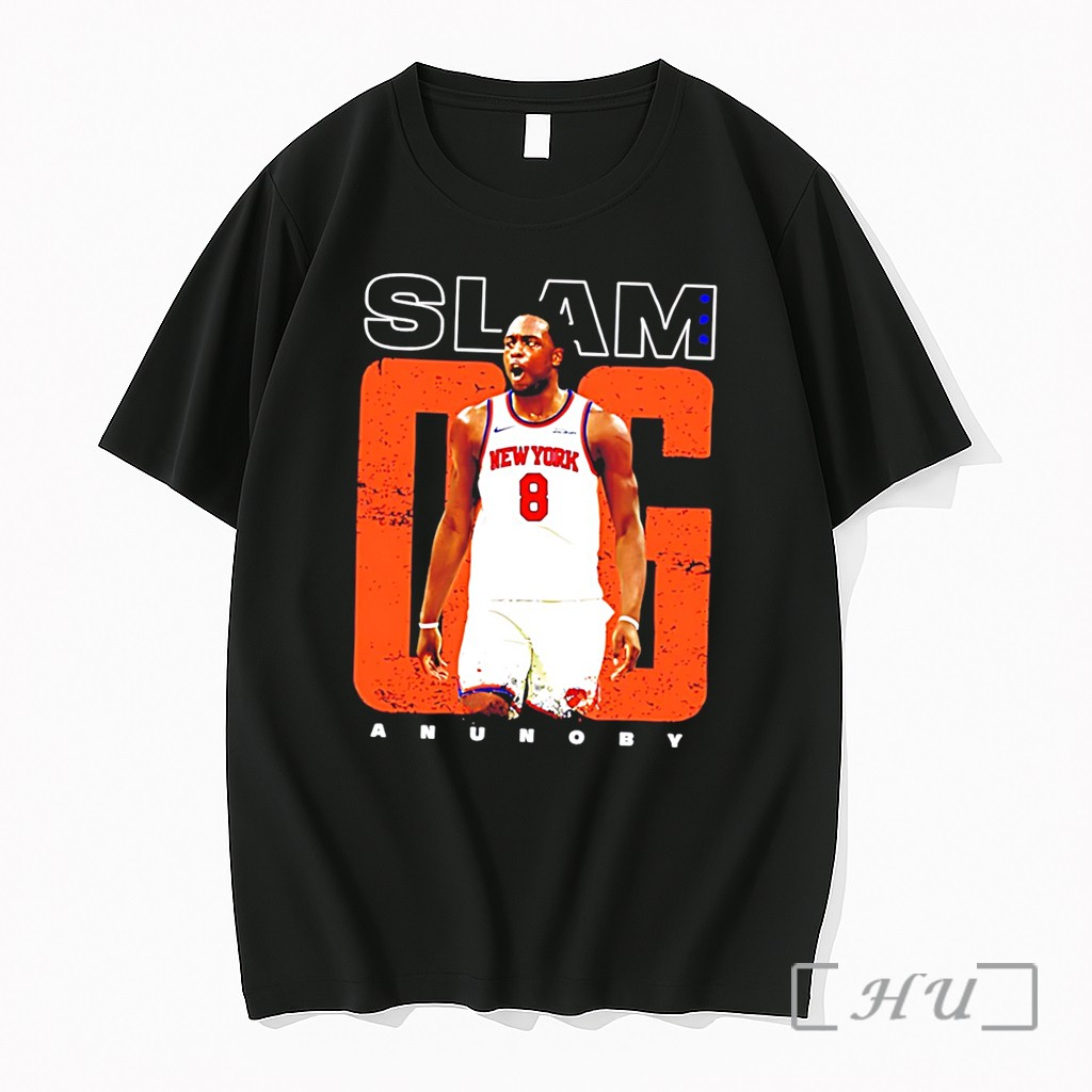 Officials G Anunoby New York Knicks Slam Skyline Signature Tee Premium T Shirts Sweater Hoodie