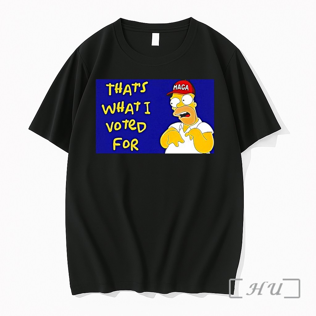 Officials Homer The Simpsons Maga Thats What I Voted For Premium T Shirts Sweater Hoodie