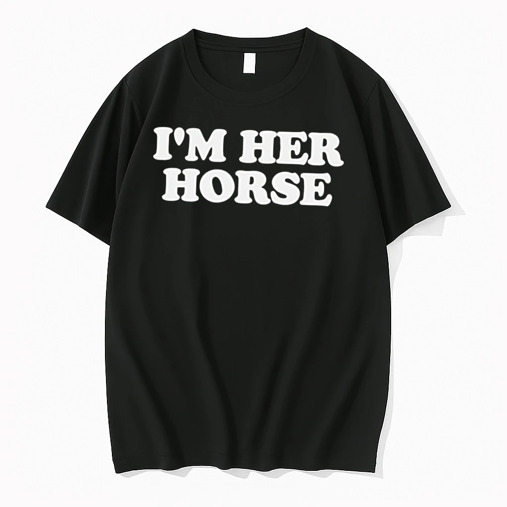 Officials Im Her Horse Text Tee Premium T Shirt Sweatshirt Hoodie