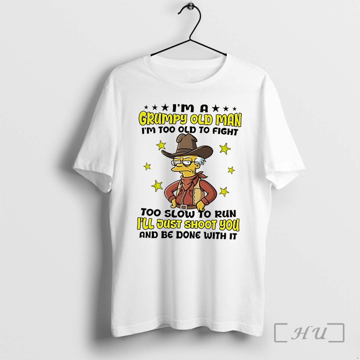 Officials Im A Grumpy Old Man Im Too Old To Fight Abraham Simpson Tee Premium T Shirts Sweater Hoodie