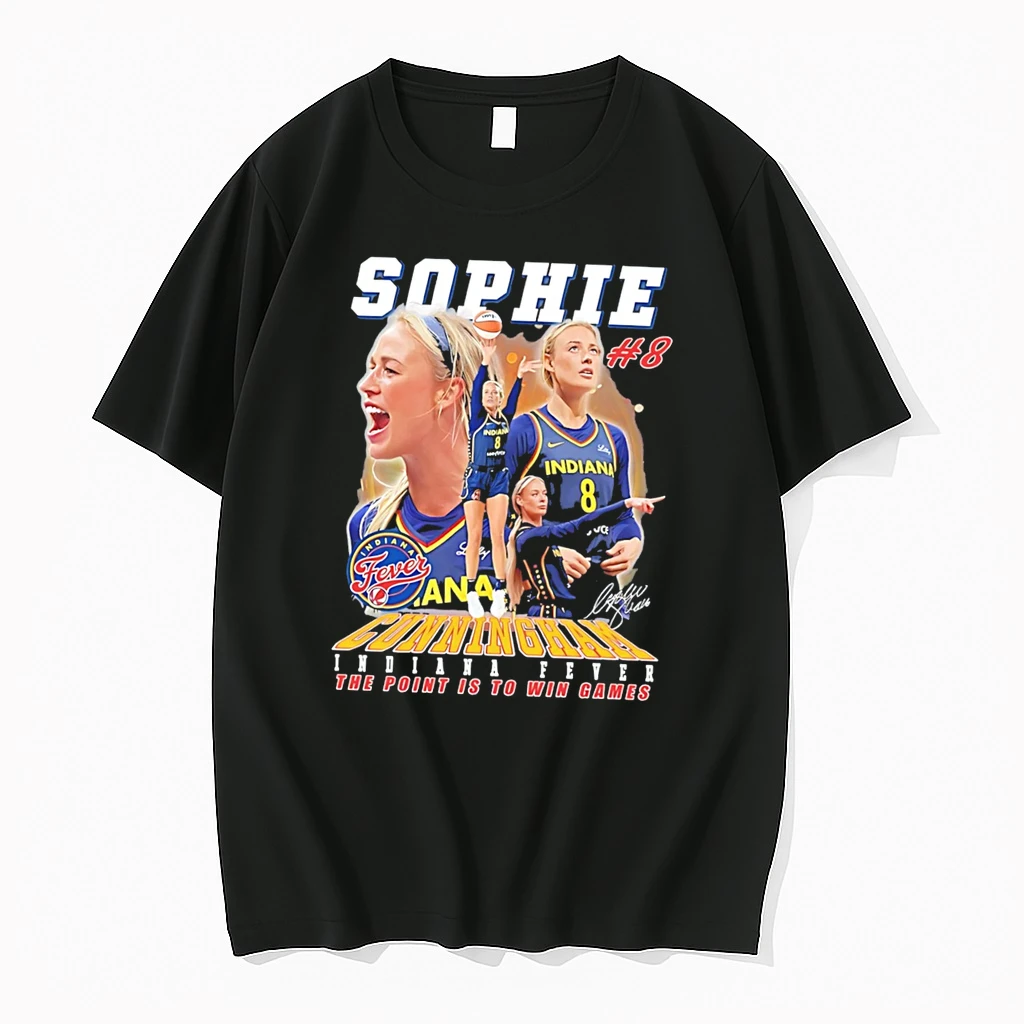 Officials Indiana Fever Sophie Cunningham Number 8 The Point Is To Win Games Tee Premium T Shirt Sweatshirt Hoodie