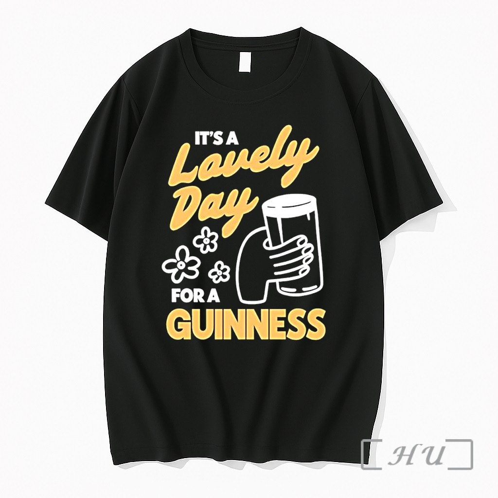 Officials It Is A Lovely Day For A Guinness Beer Floral Illustration Premium T Shirts Sweater Hoodie