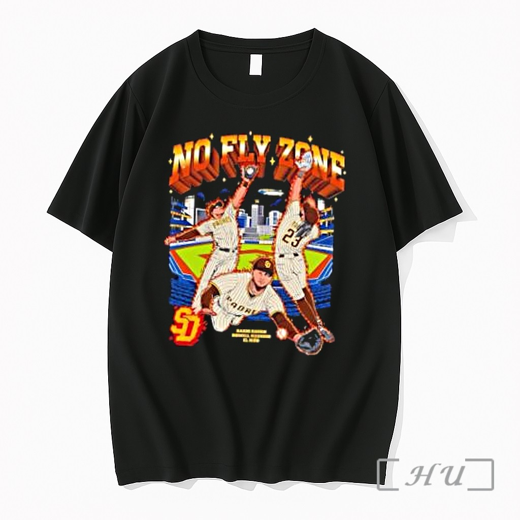 Officials Jackson Merrill Jurickson Profar Fernando Tatis Jr San Diego Padres No Fly Zone Premium T Shirts Sweater Hoodie