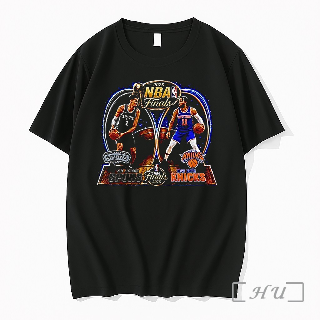 Officials Jalen Brunson Knicks Vs Victor Wembanyama Spurs Nba Basketball Finals 2026 Premium T Shirts Sweater Hoodie