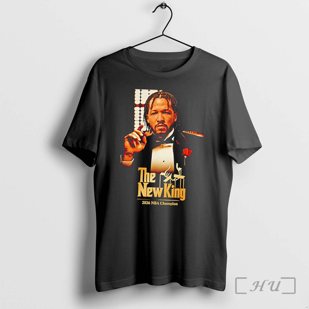 Officials Jalen Brunson New York Knicks 2026 Champions Godfather The New King Tee Premium T Shirts Sweater Hoodie