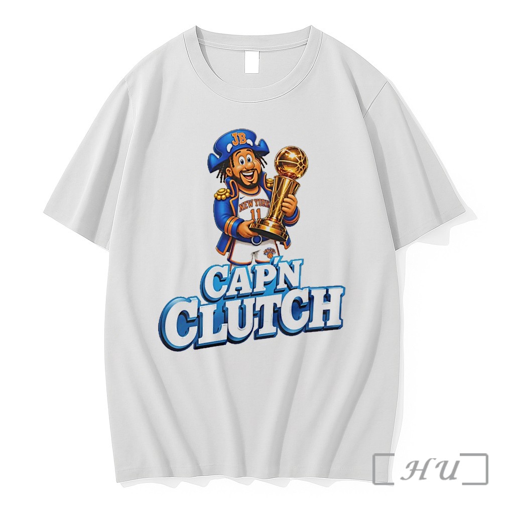 Officials Jalen Brunson New York Knicks Mvp Capn Clutch Cartoon Tee Premium T Shirts Sweater Hoodie
