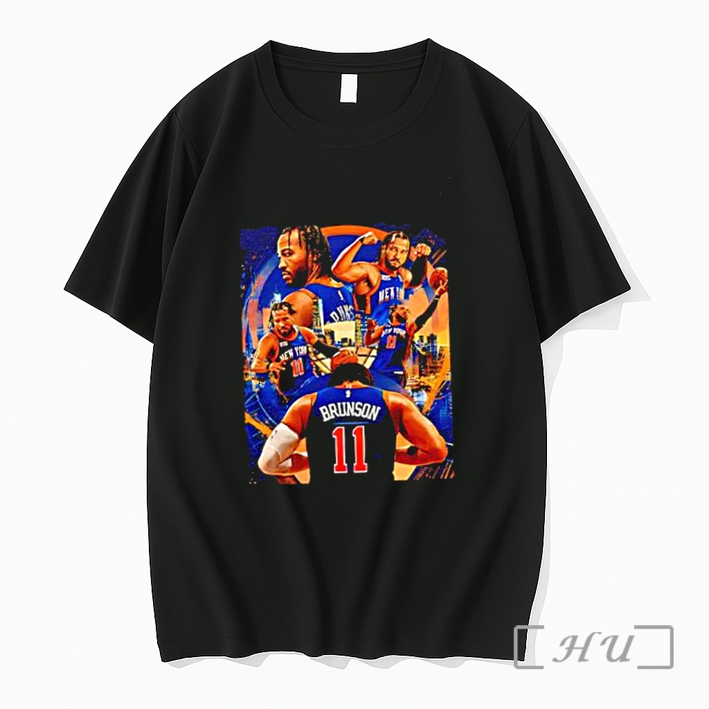 Officials Jalen Brunson New York Knicks Nba Champions 2026 Player 11 Skyline Premium T Shirts Sweater Hoodie