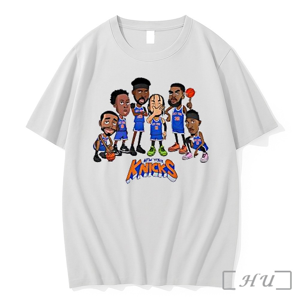 Officials Jalen Brunson New York Knicks Roster Caricature Players Premium T Shirts Sweater Hoodie