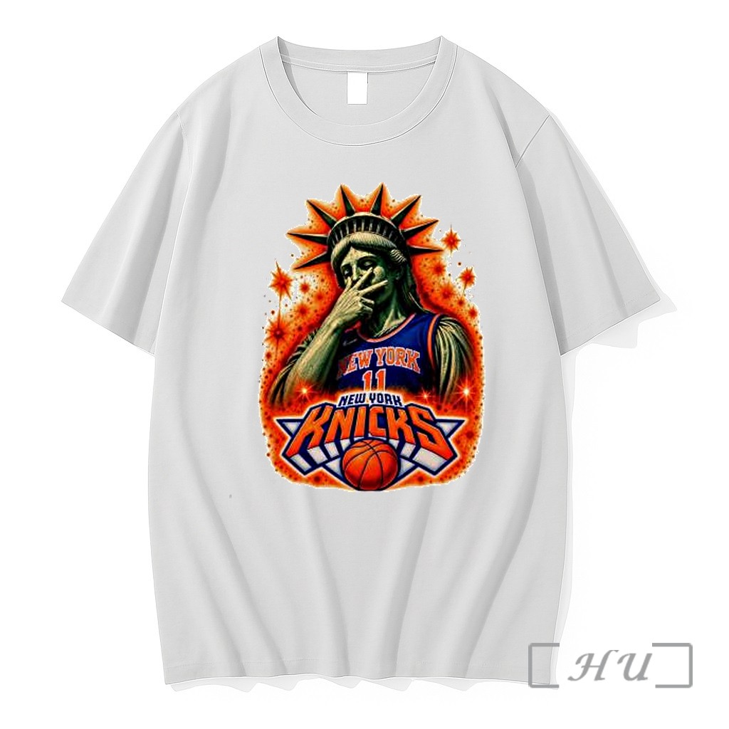 Officials Jalen Brunson New York Knicks Statue Of Liberty Premium T Shirts Sweater Hoodie