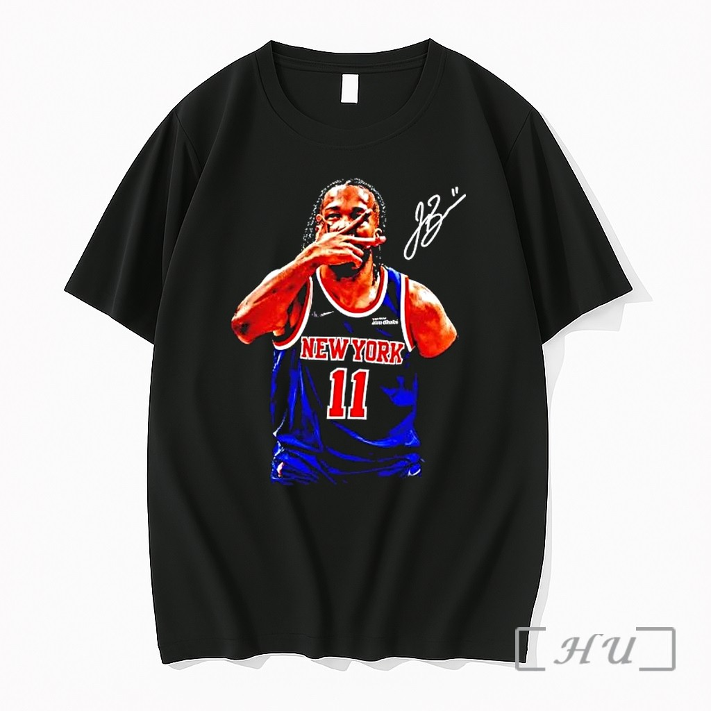Officials Jalen Brunson Hand Tucked Under The Nose Celebration Premium T Shirts Sweater Hoodie