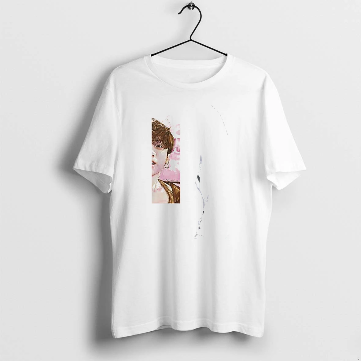 Officials Jungkook Watercolor Portrait Kpop Premium T Shirt Sweatshirt Hoodie
