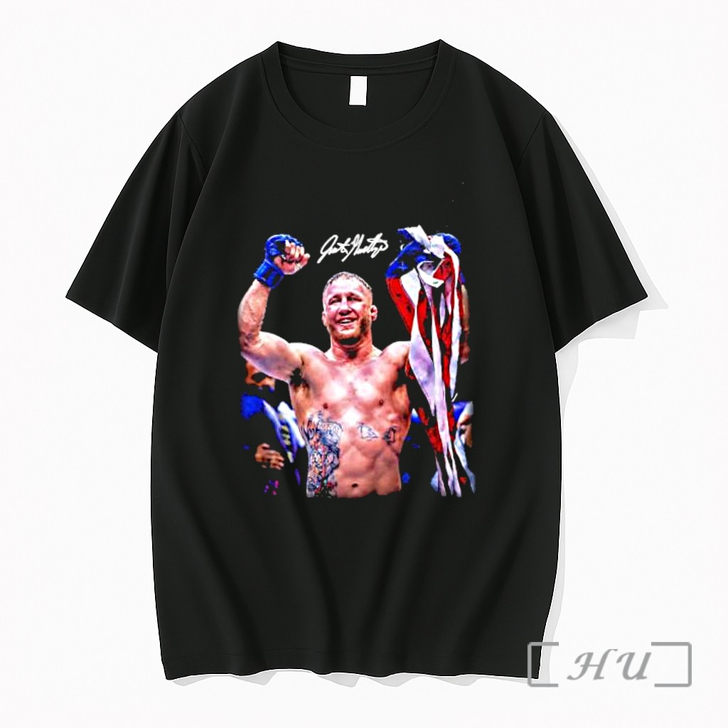 Officials Justin Gaethje Ufc Before Eyes Usa Flag Celebrate Signature Sports Fan Premium T Shirts Sweater Hoodie