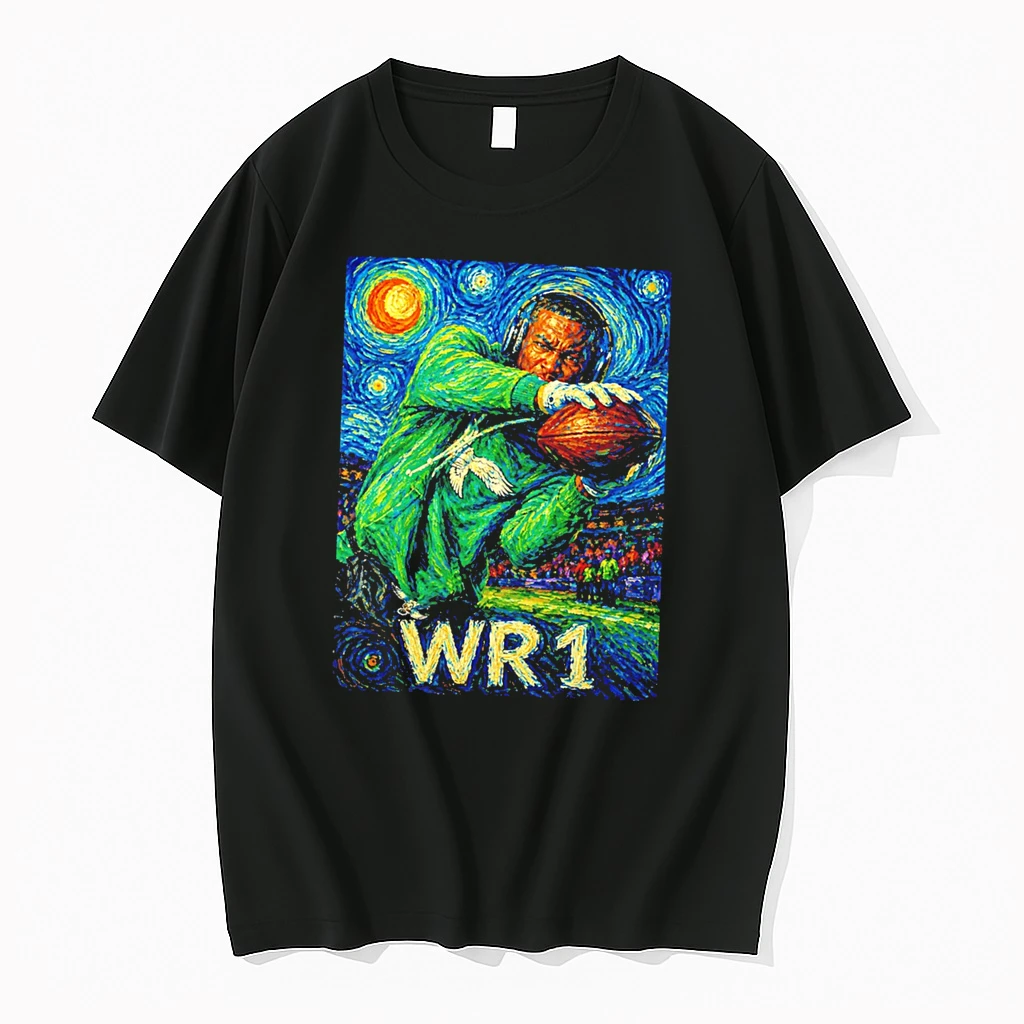 Officials Justin Jefferson Wr1 Starry Night Minnesota Vikings Tee Premium T Shirt Sweatshirt Hoodie