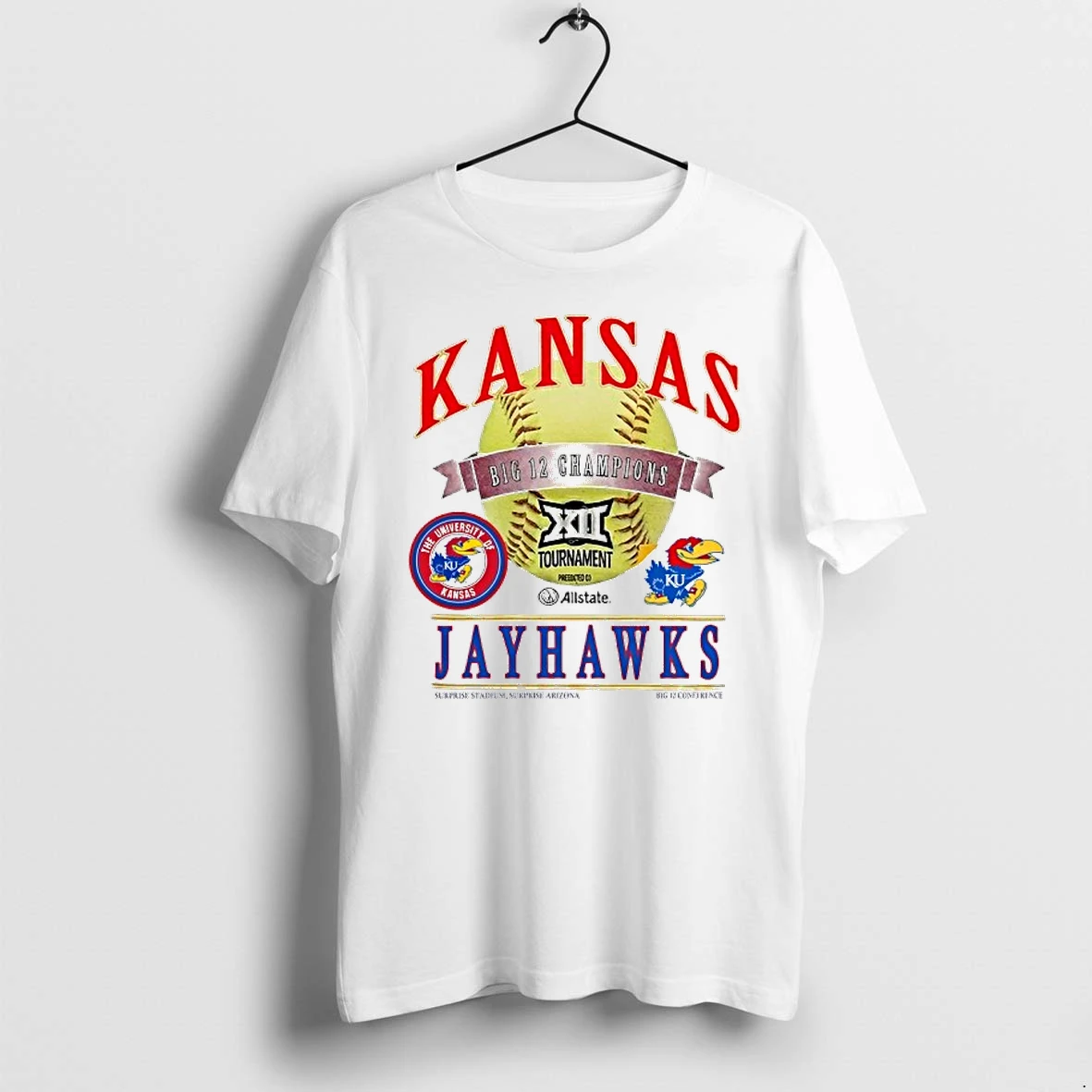 Officials Kansas Jayhawks 2026 Big 12 Baseball Conference Tournament Champions Premium T Shirt Sweatshirt Hoodie