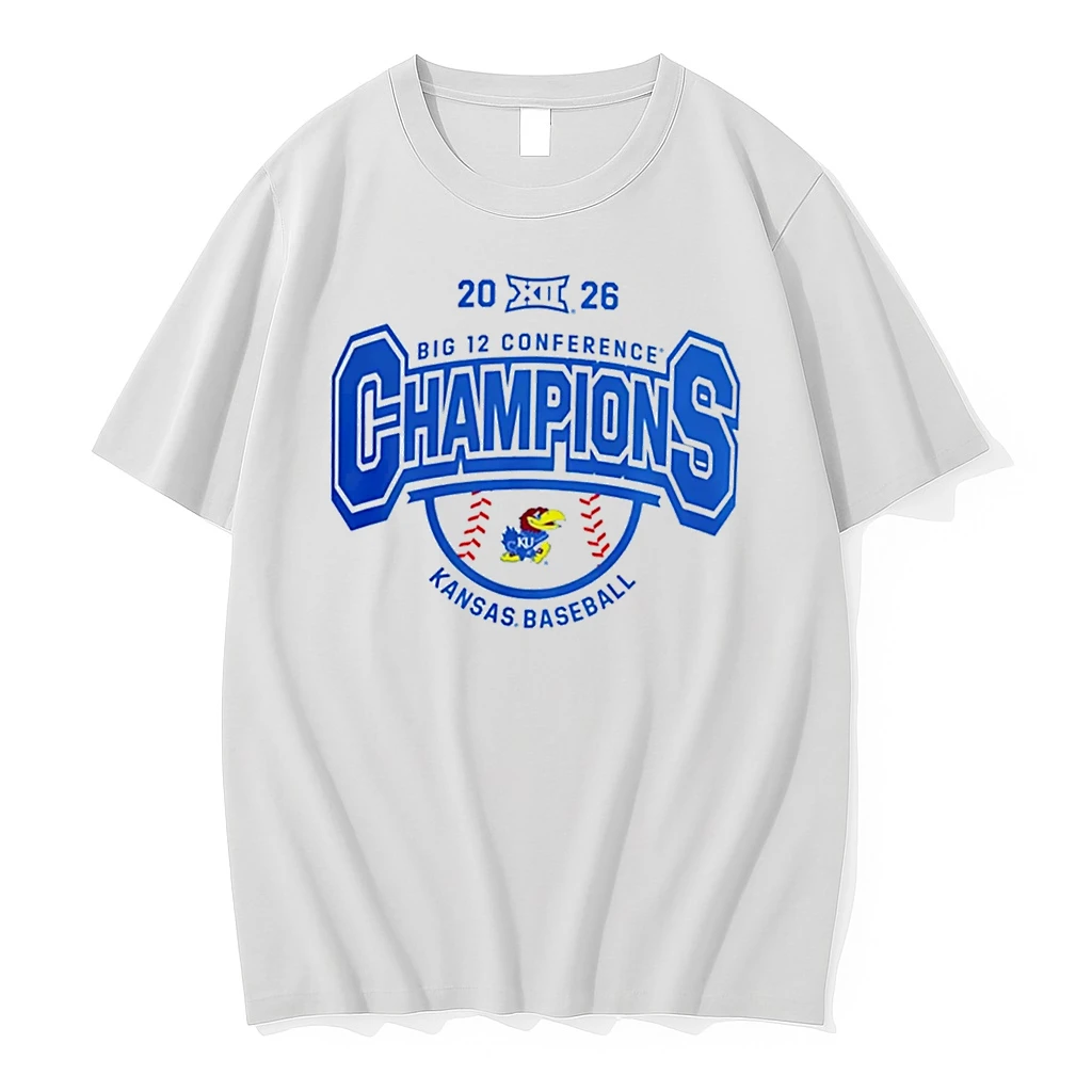Officials Kansas Jayhawks Big 12 Baseball Tournament Champions 26 Logo Tee Premium T Shirt Sweatshirt Hoodie