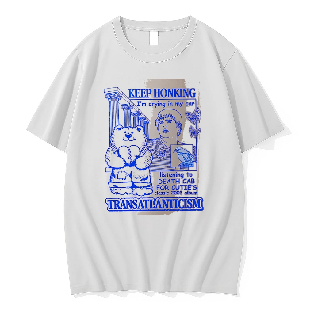 Officials Keep Honking Im Crying In My Car Listening To Death Cab For Cuties Classic 2003 Album Transatlanticism White Premium T Shirt Sweatshirt Hoodie