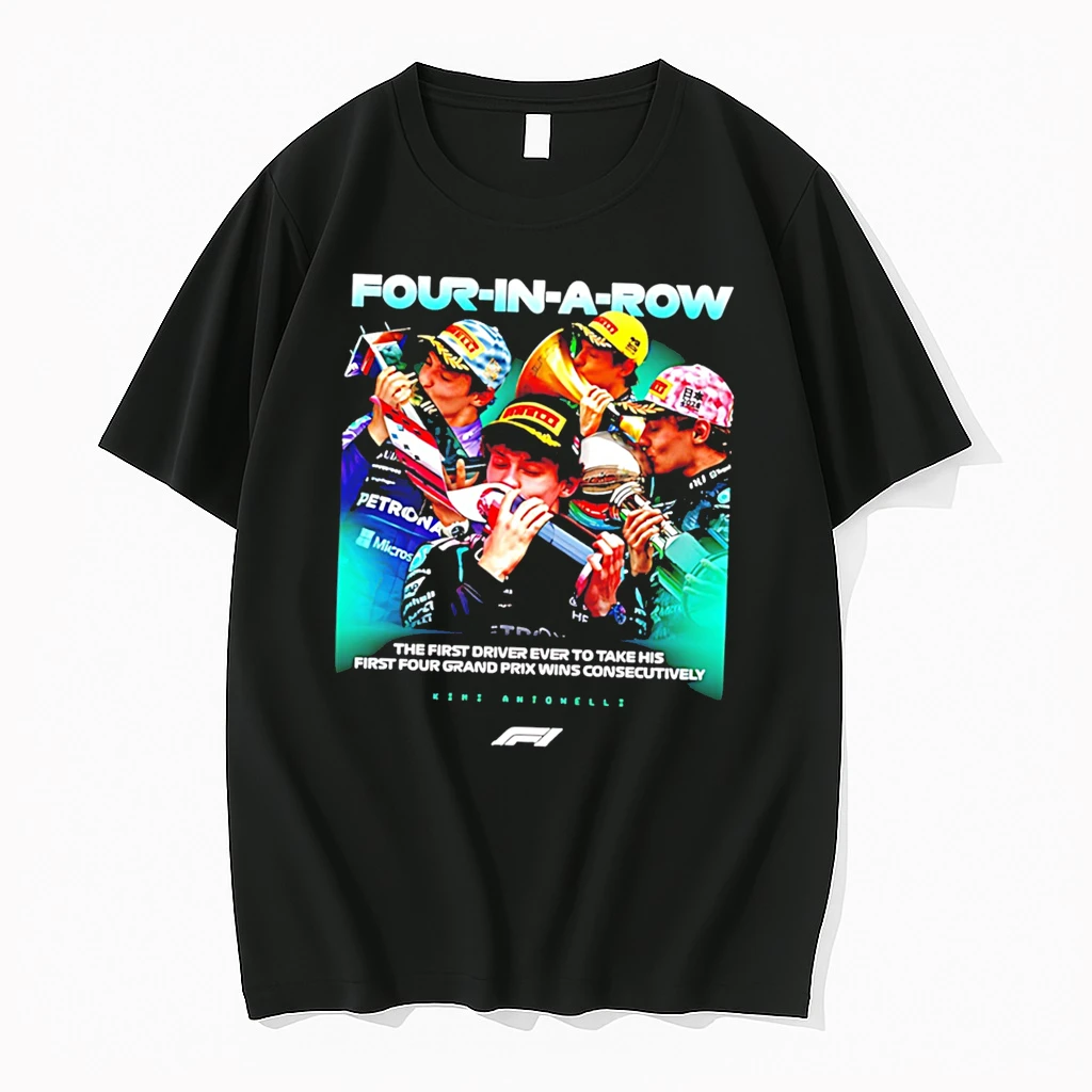 Officials Kimi Antonelli Formula 1 Four In A Row Canadian Grand Prix 2026 Tee Premium T Shirt Sweatshirt Hoodie