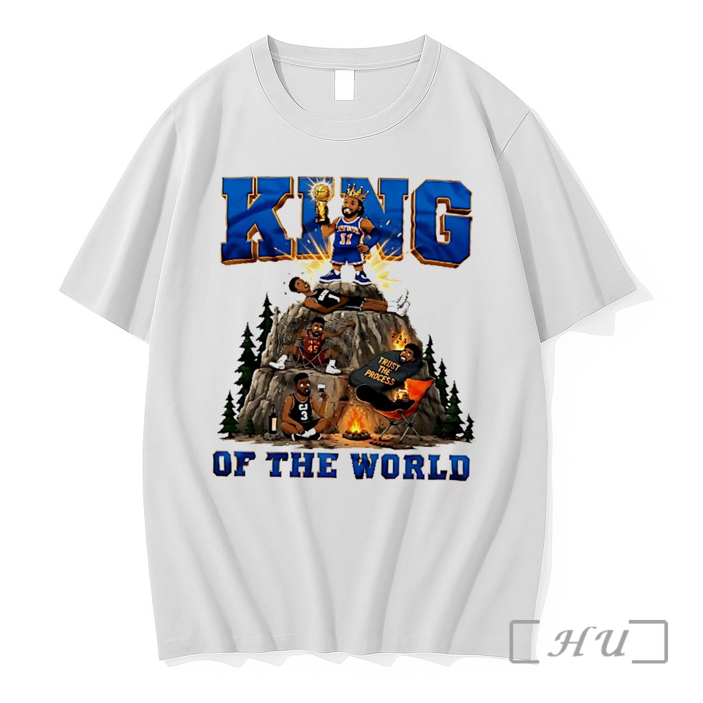 Officials King Of The World Brunson New York Knicks 2026 Nba Champions Vintage Tee Premium T Shirts Sweater Hoodie