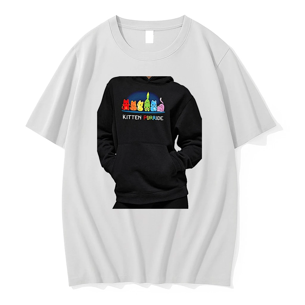 Officials Kitten Purride Pride Cats Cute Rainbow Premium T Shirt Sweatshirt Hoodie