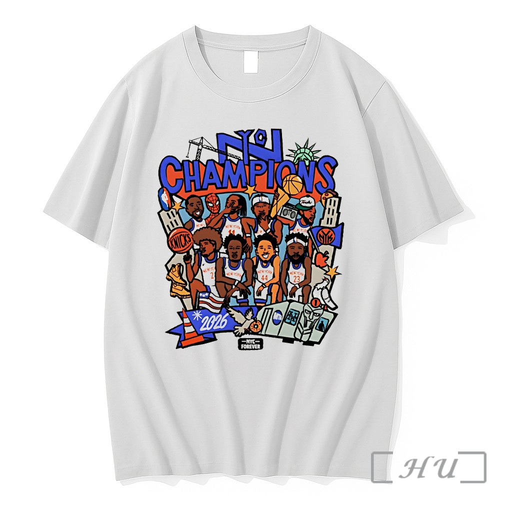 Officials Knicks Big Team Basketball Players Nyc Champions 2026 Nyc Forever New York City Logo Premium T Shirts Sweater Hoodie