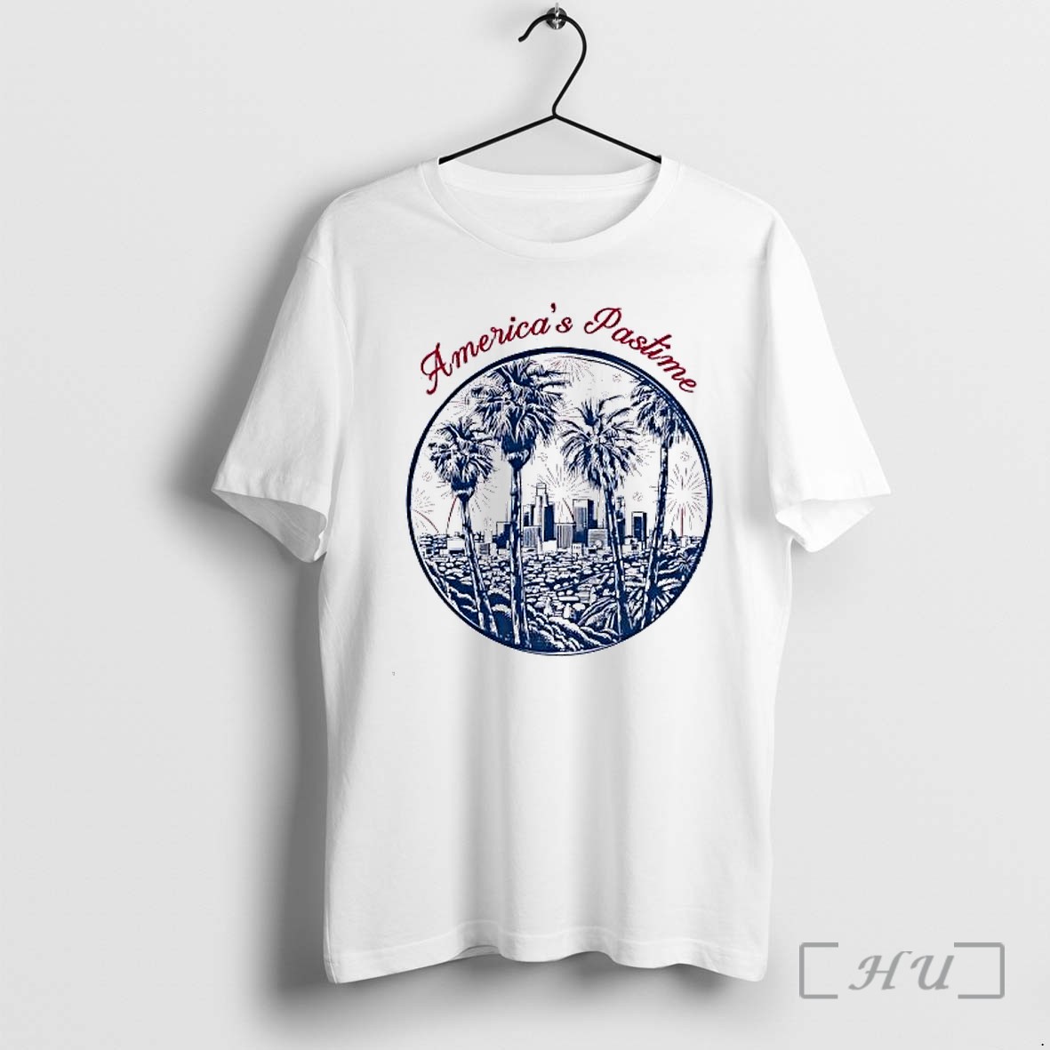 Officials Los Angeles Dodgers Americas Pastime Los Angeles City Skyline Premium T Shirts Sweater Hoodie