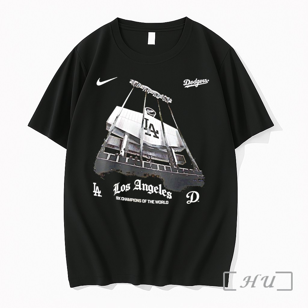 Officials Los Angeles Dodgers Dodger Stadium 9x Champions Of The World Mlb Premium T Shirts Sweater Hoodie