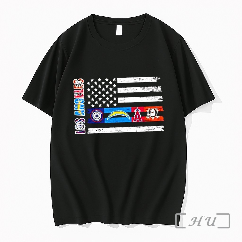 Officials Los Angeles Sport Teams Lakers Dodgers Rams Kings Los Angeles Usa Independence Day Premium T Shirts Sweater Hoodie