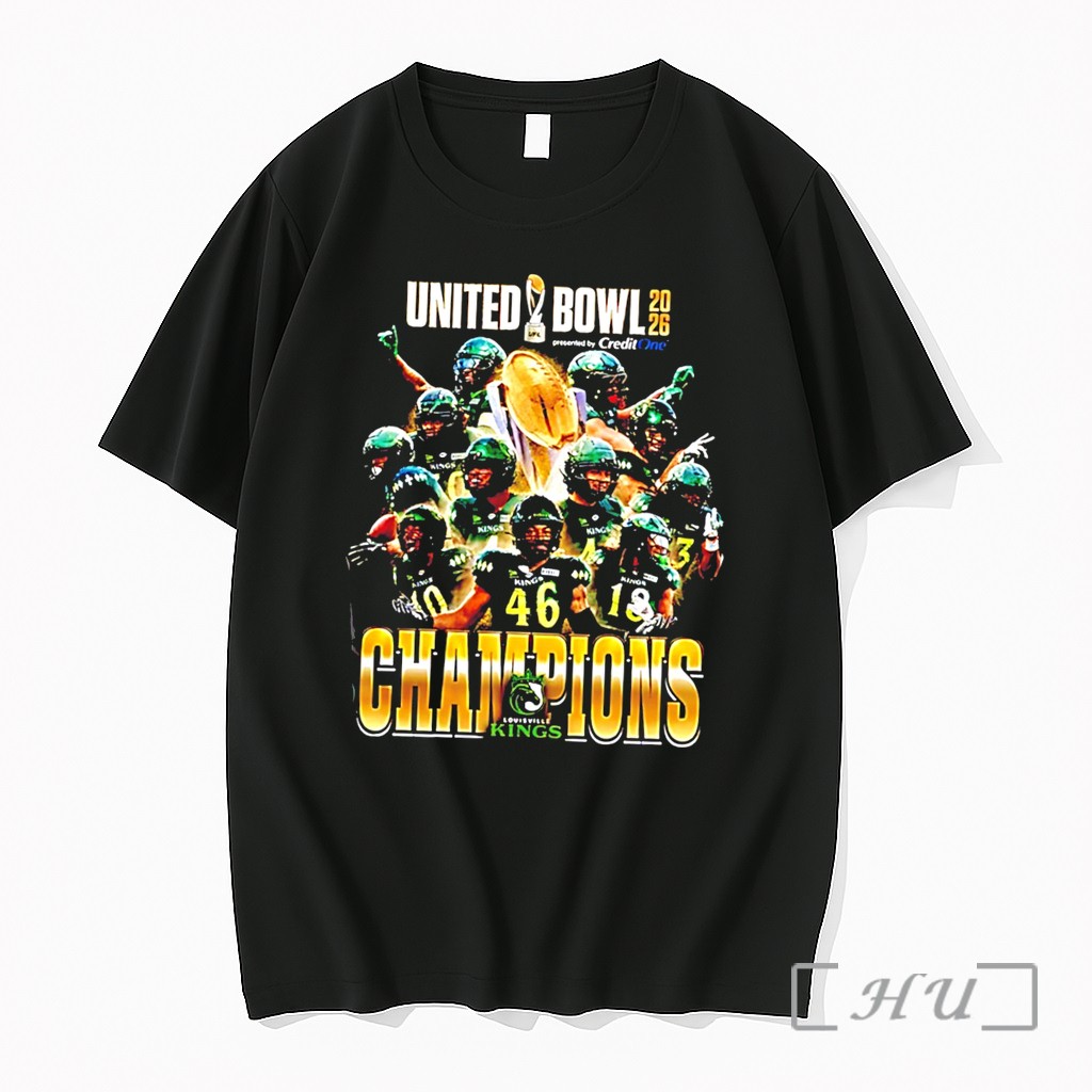 Officials Louisville Kings 2026 United Bowl Champions Player Collage Tee Premium T Shirts Sweater Hoodie