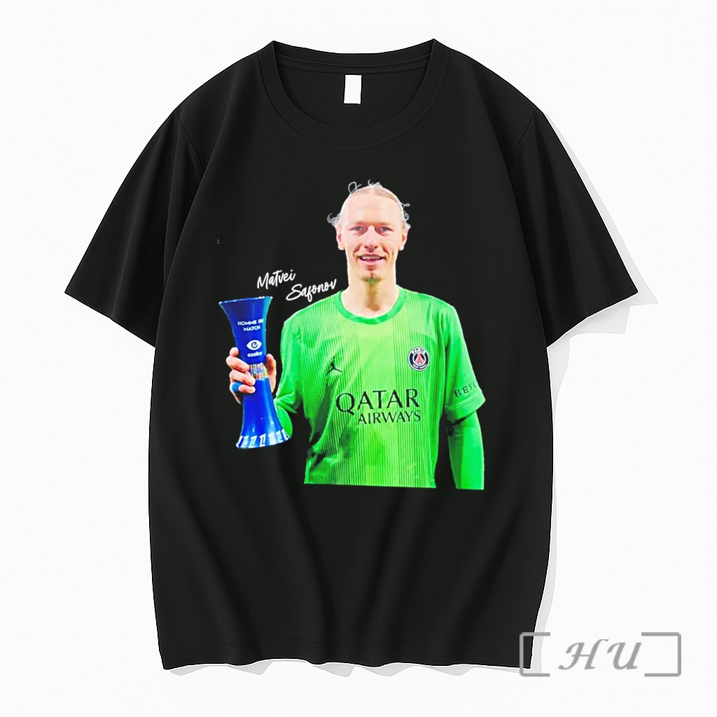 Officials Matvei Safonov Paris Saint Germain 2026 Uefa League Champions 14th Ligue 1 Title Tee Premium T Shirts Sweater Hoodie