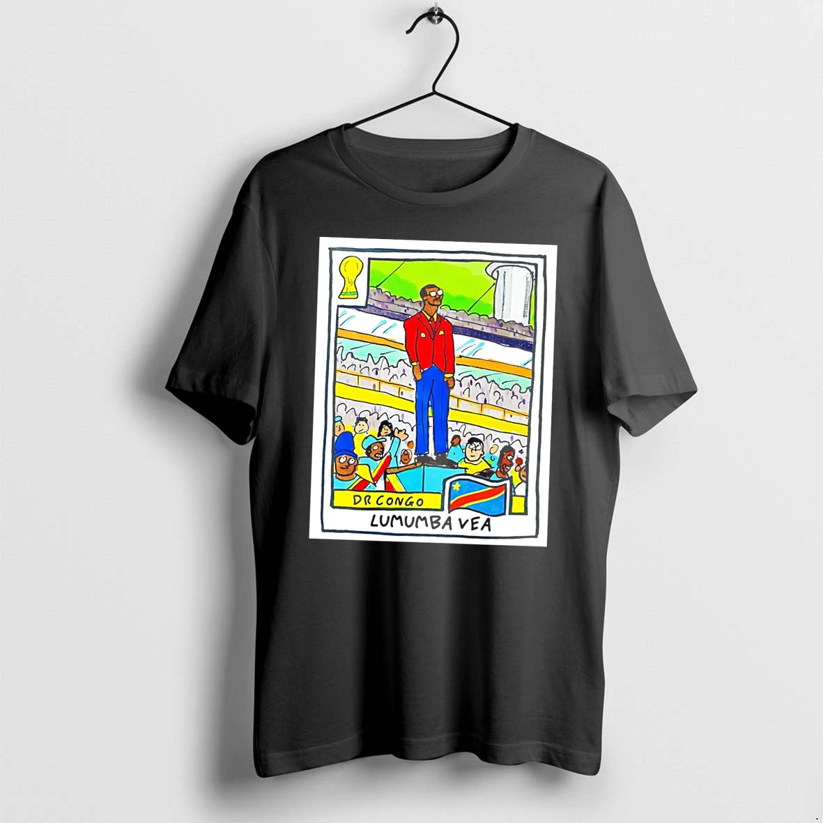 Officials Michel Kuka Mboladinga Dr Congo Lumumba Vea Cartoon Style Tee Premium T Shirt Sweatshirt Hoodie