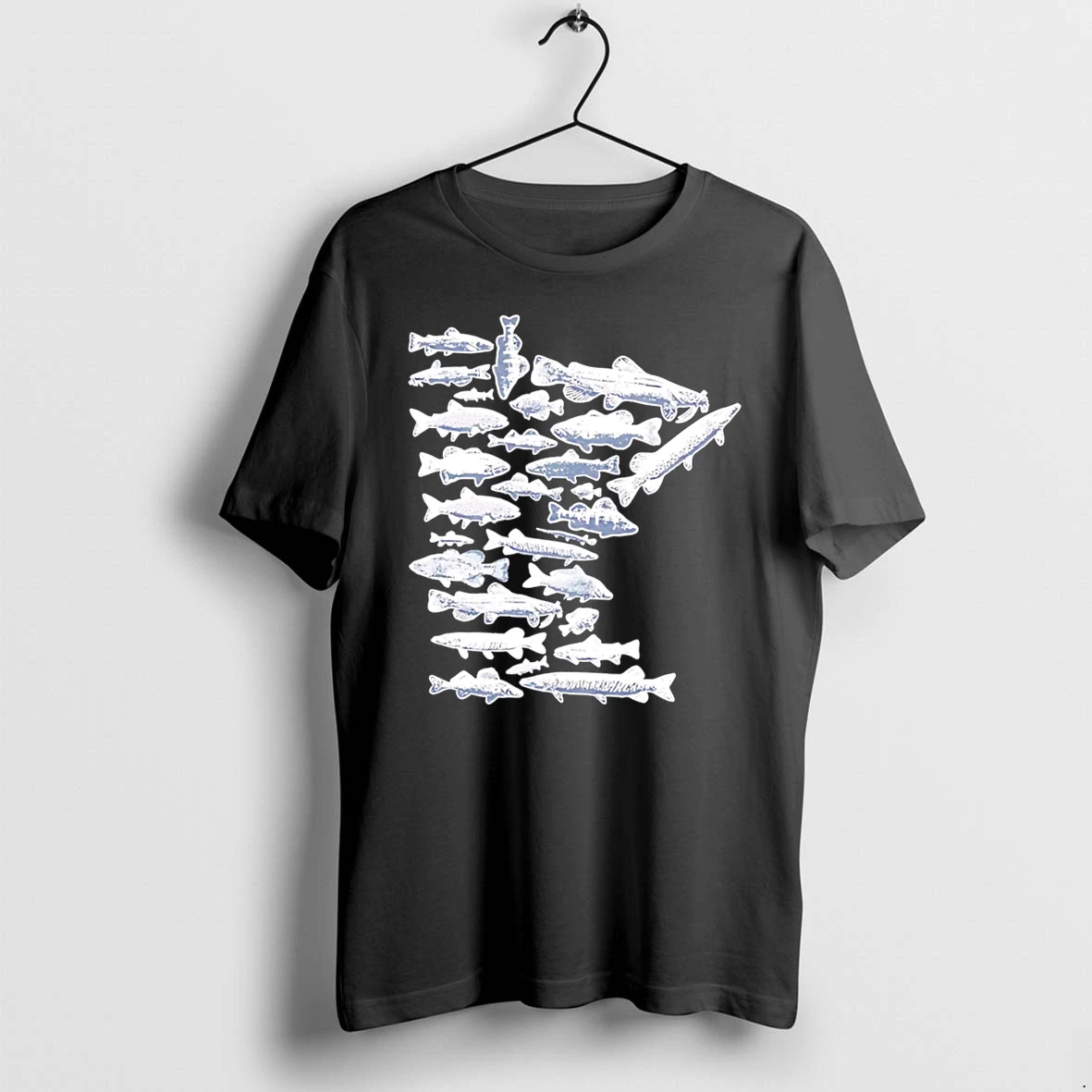 Officials Minnesota Fish Stamp State Map Fishing Wildlife Tee Premium T Shirt Sweatshirt Hoodie