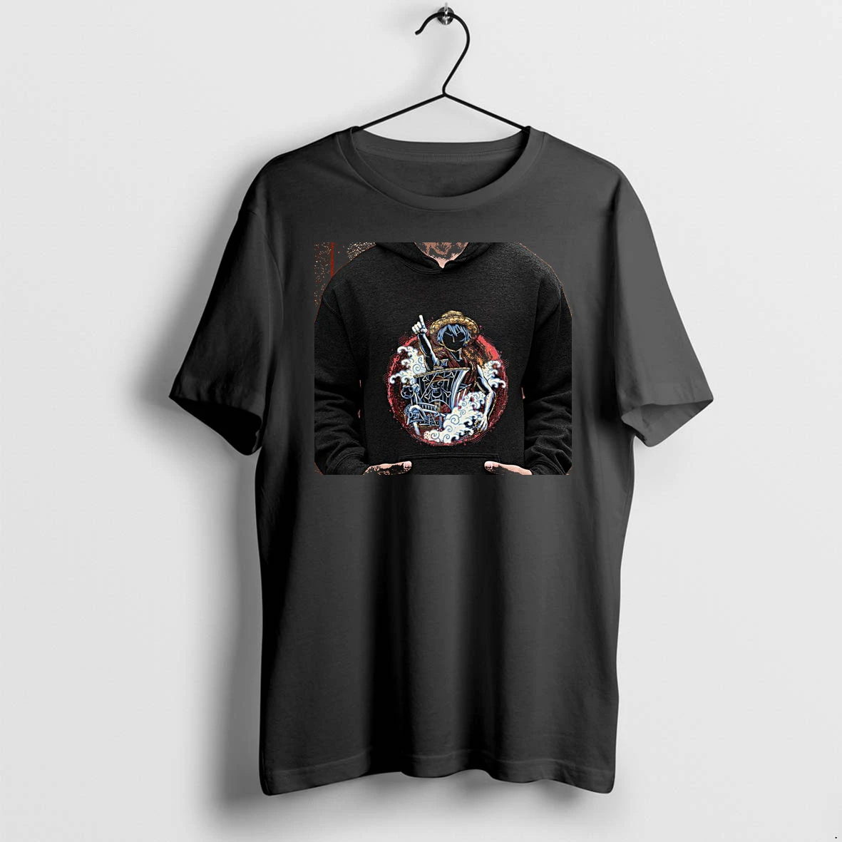 Officials Monkey D Luffy Going Merry One Piece Silhouette Anime Characters Pirate Ship Premium T Shirt Sweatshirt Hoodie