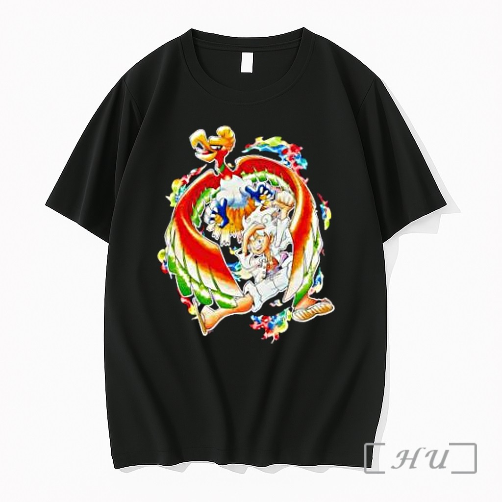 Officials Monkey D Luffy Gear 5 Ho Oh Pokemon One Piece Pokemon Mashup Premium T Shirts Sweater Hoodie