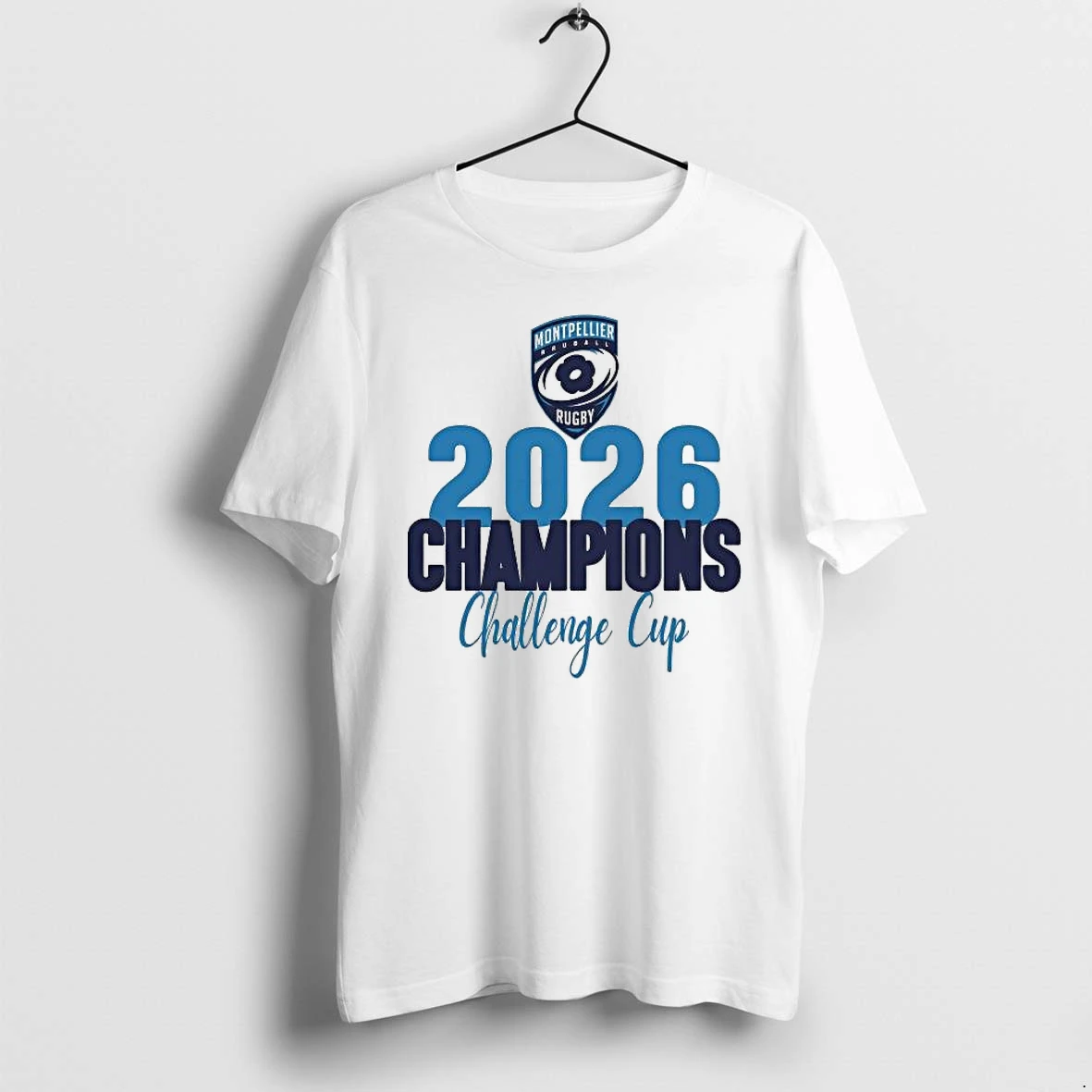 Officials Montpellier Herault Rugby Challenge Cup 2026 Trophy 1 Premium T Shirt Sweatshirt Hoodie