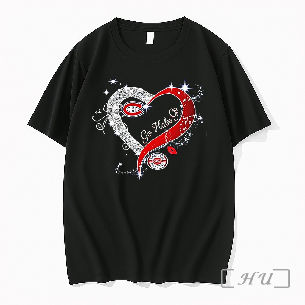 Officials Montreal Canadiens Go Hars Go Heart Diamond Logo Premium T Shirts Sweater Hoodie
