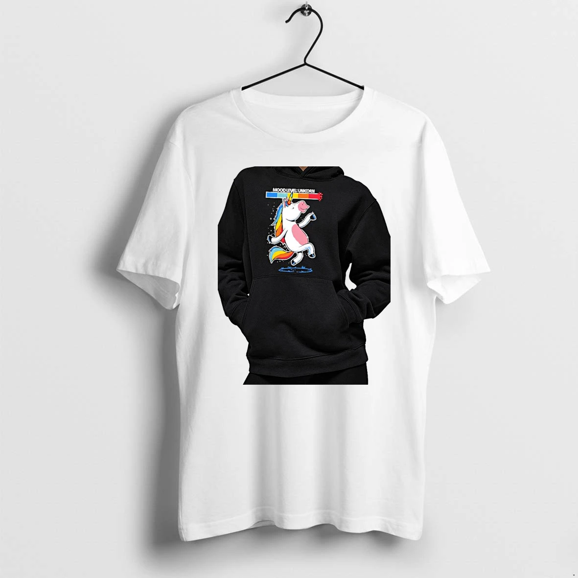 Officials Mood Level Unicorn Happy Dancing Rainbow Premium T Shirt Sweatshirt Hoodie