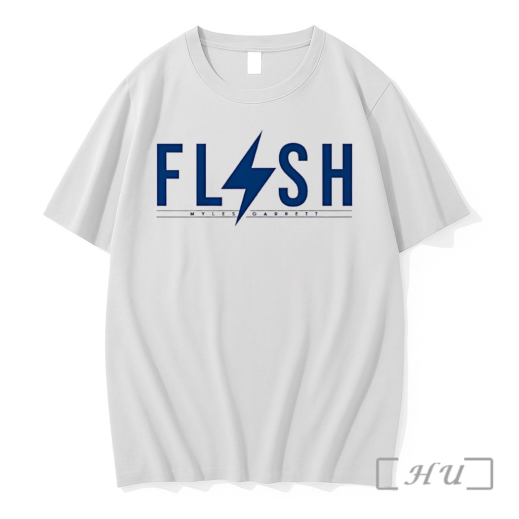 Officials Myles Garrett Nflpa Apparel Featuring The Flash Lightning Bolt Premium T Shirts Sweater Hoodie
