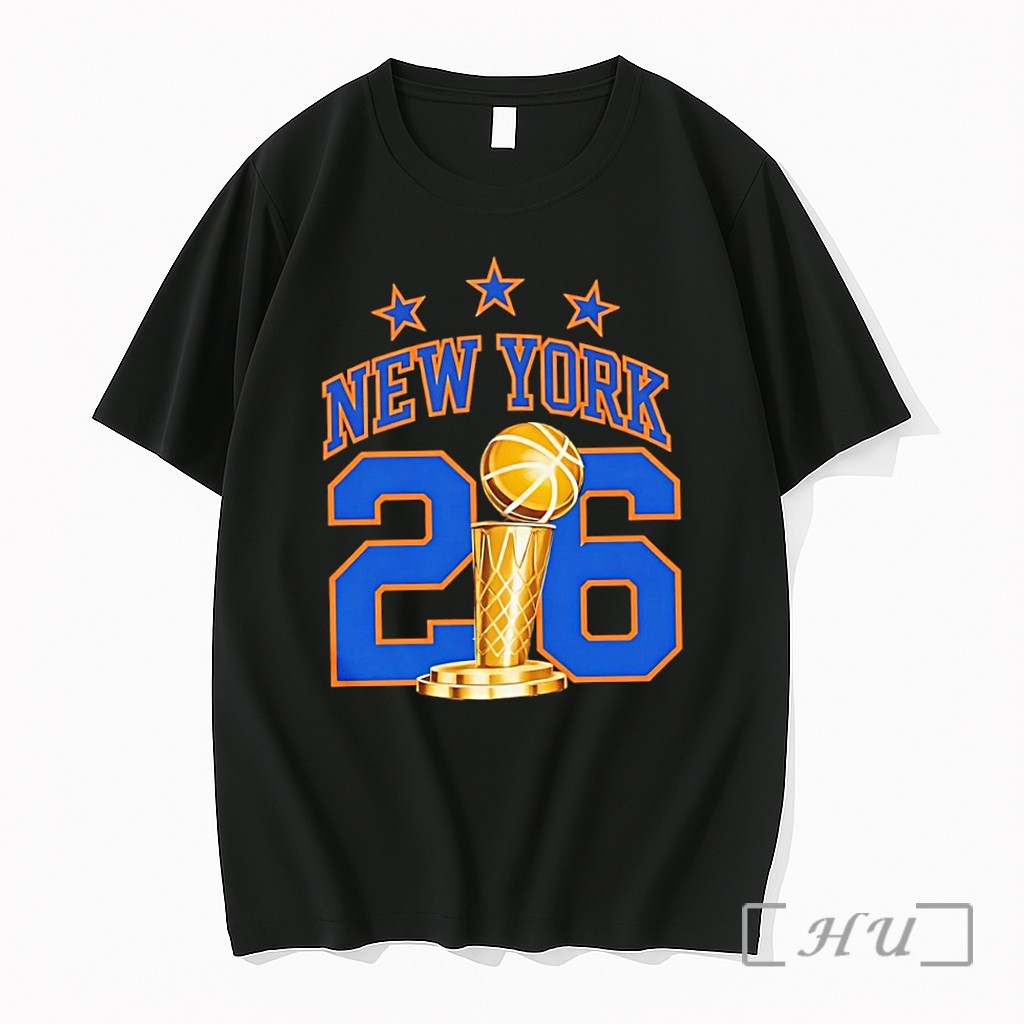 Officials New York 2026 Nba Champions Trophy Premium T Shirts Sweater Hoodie