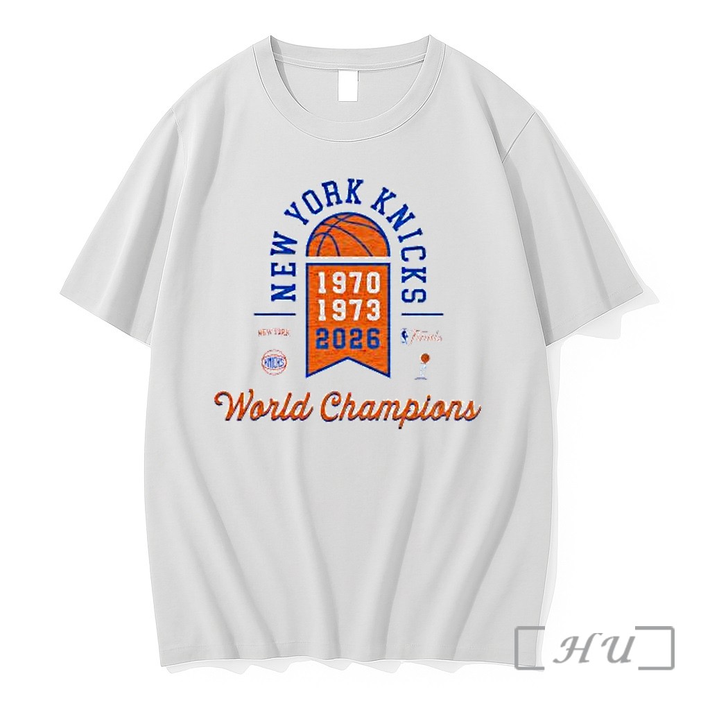 Officials New York Knicks 1970 1973 2026 World Champions Basketball Team Logo Premium T Shirts Sweater Hoodie