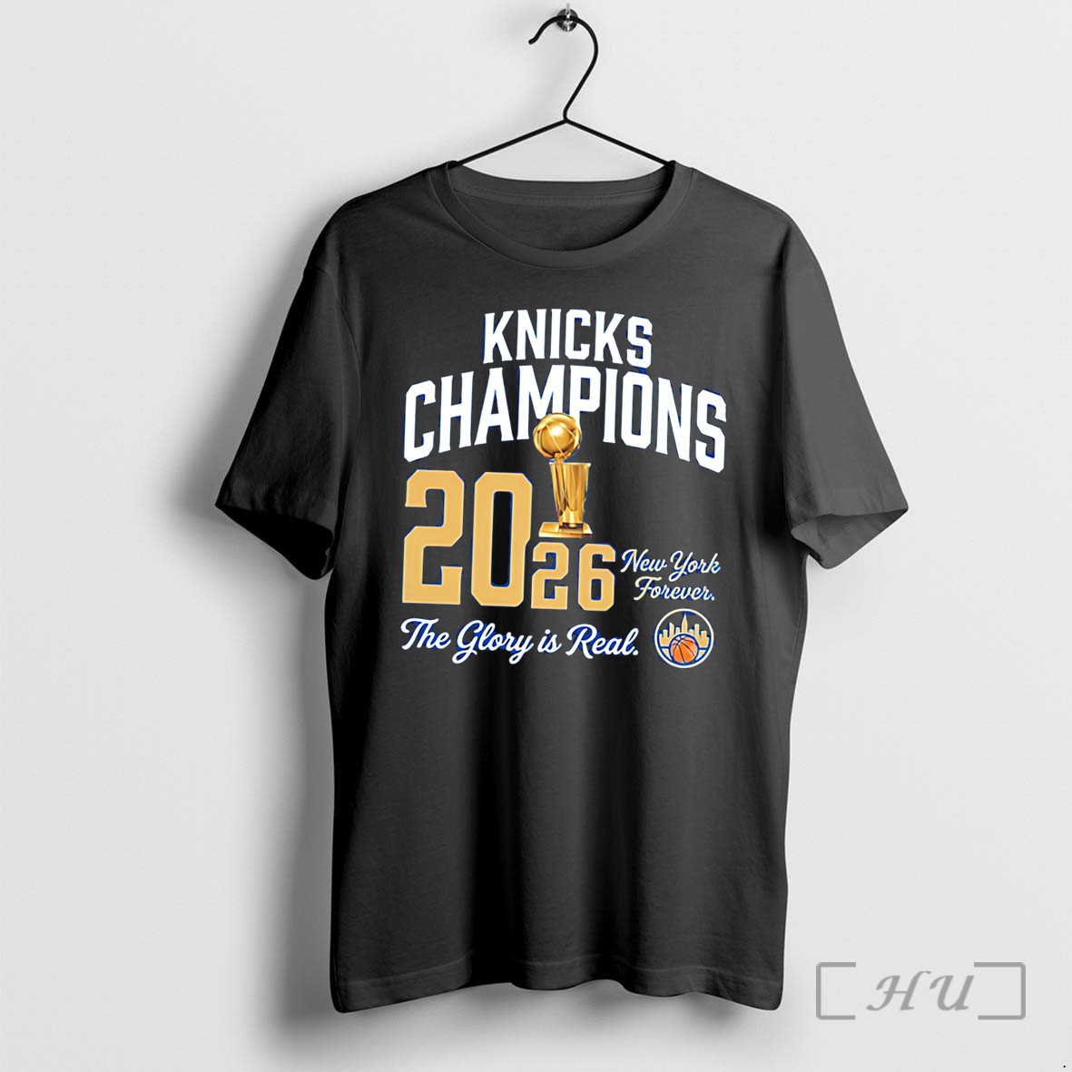 Officials New York Knicks 2026 Champions The Glory Is Real Trophy Tee Premium T Shirts Sweater Hoodie