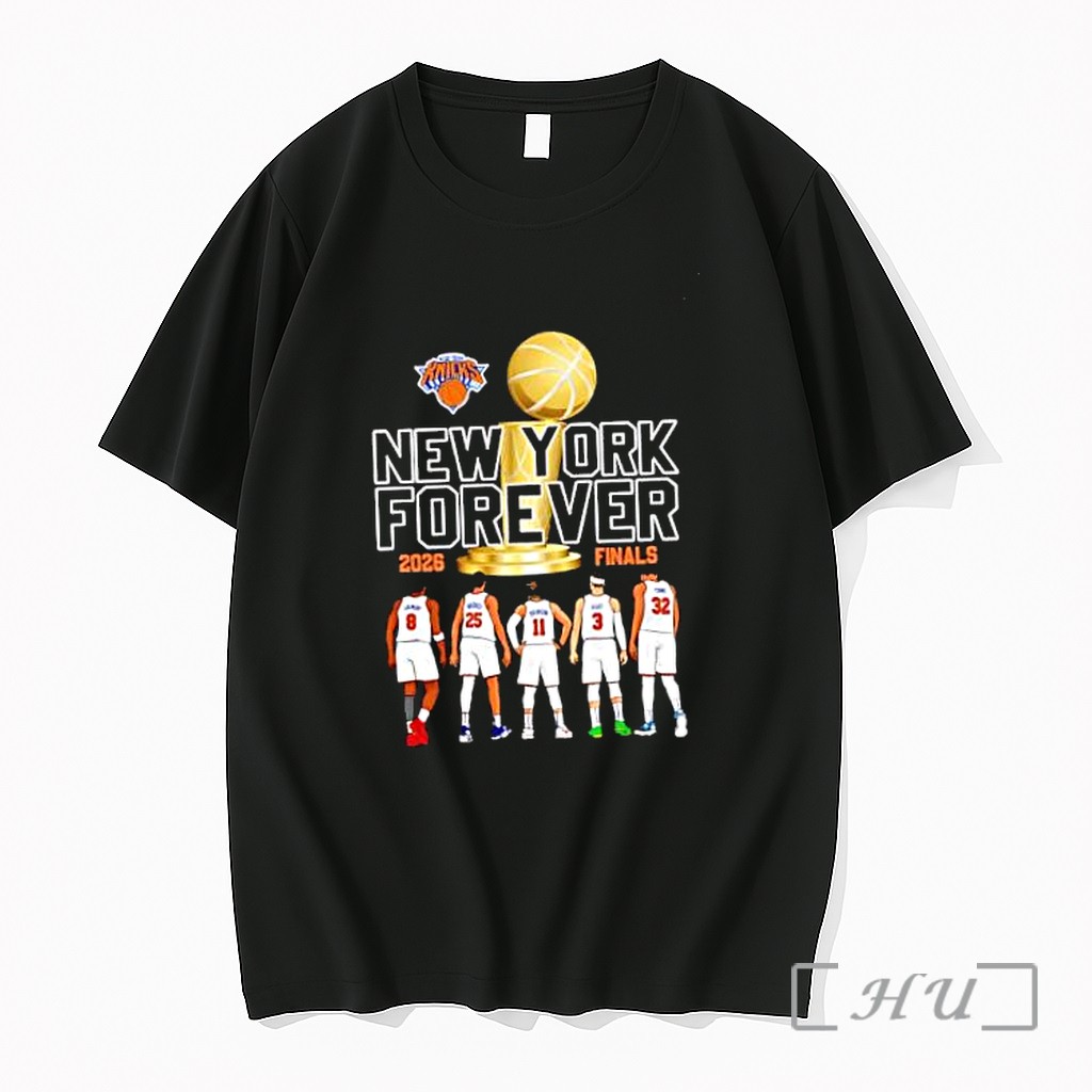 Officials New York Knicks 2026 Finals Champions New York Forever Brunson Bridges Anunoby Hart Towns Premium T Shirts Sweater Hoodie
