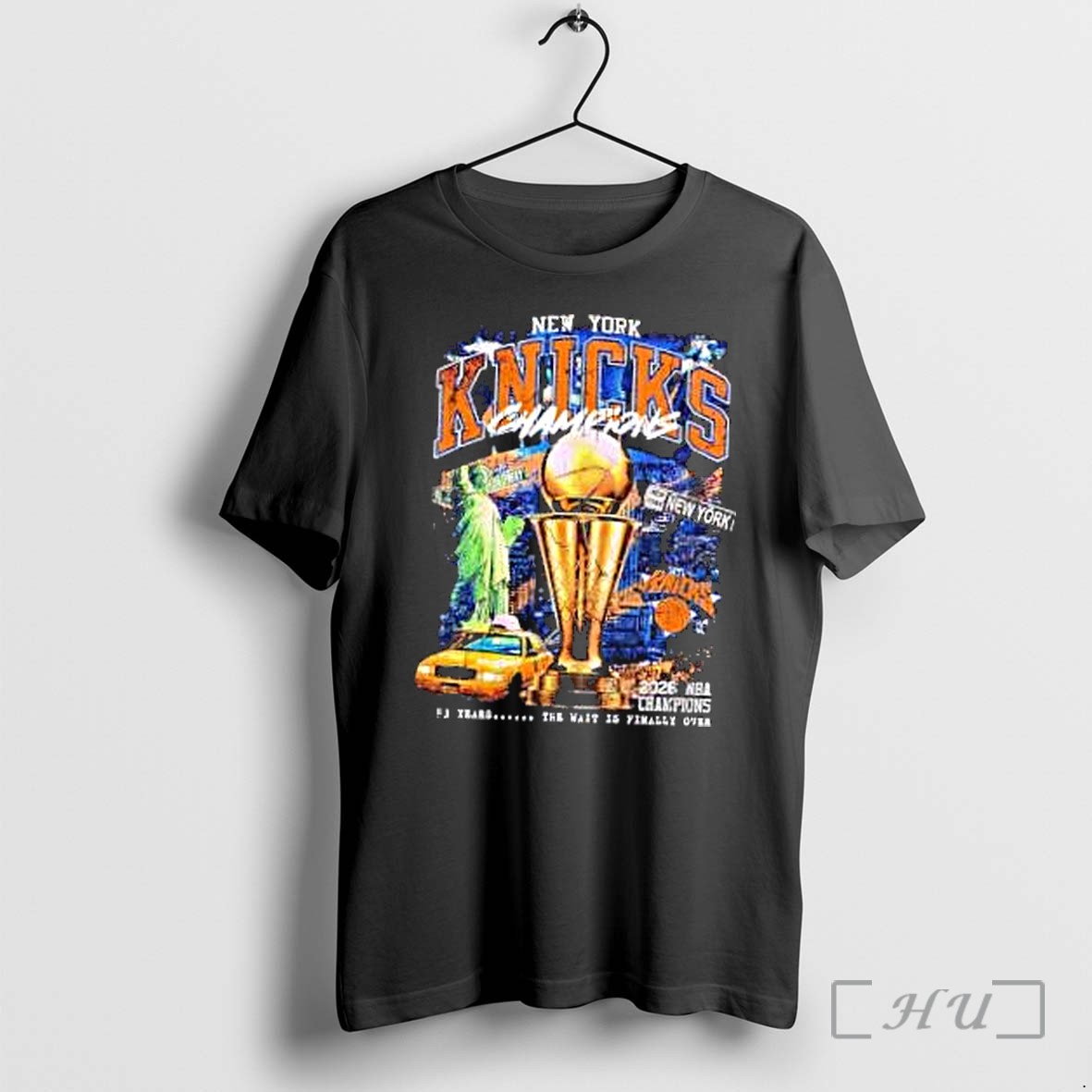 Officials New York Knicks 2026 Nba Champions 53 Years The Wait Premium T Shirts Sweater Hoodie
