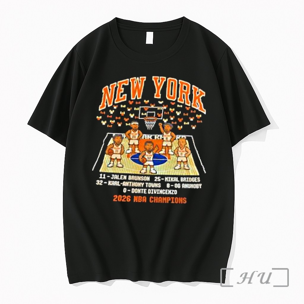Officials New York Knicks 2026 Nba Champions 8 Bit Game Premium T Shirts Sweater Hoodie