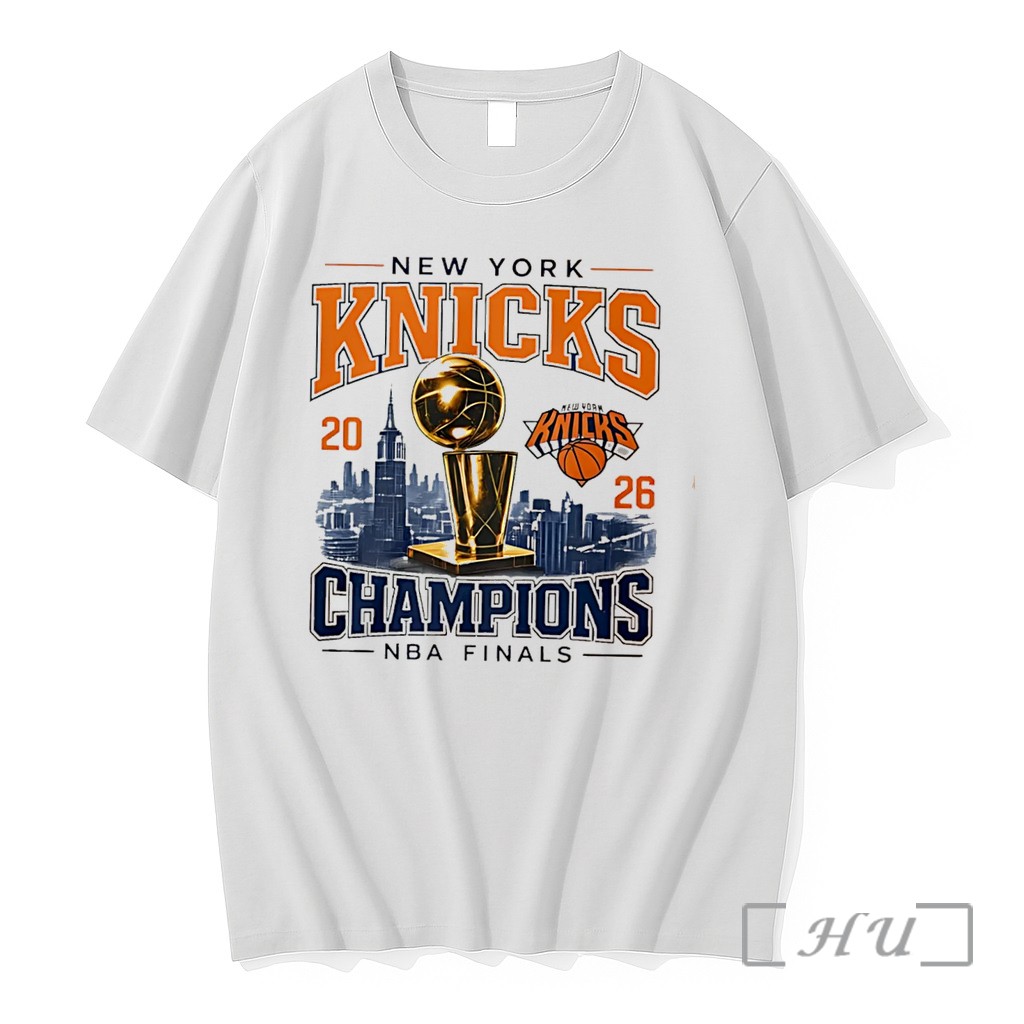 Officials New York Knicks 2026 Nba Finals Champions City Skyline Background Tee Premium T Shirts Sweater Hoodie