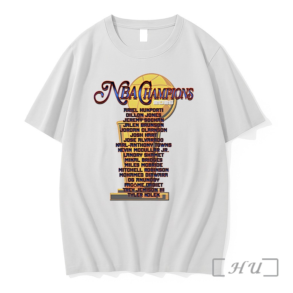 Officials New York Knicks Basketball Roster Champions 2026 Ariel Hukporti Dillon Jones Premium T Shirts Sweater Hoodie