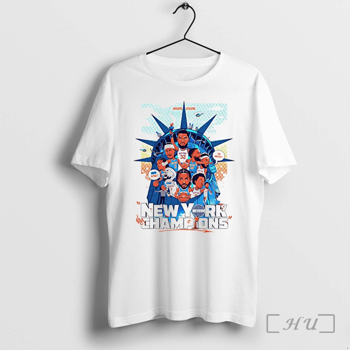 Officials New York Knicks Basketball Team Champions Bing Bong The Mecca 2025 2026 Premium T Shirts Sweater Hoodie