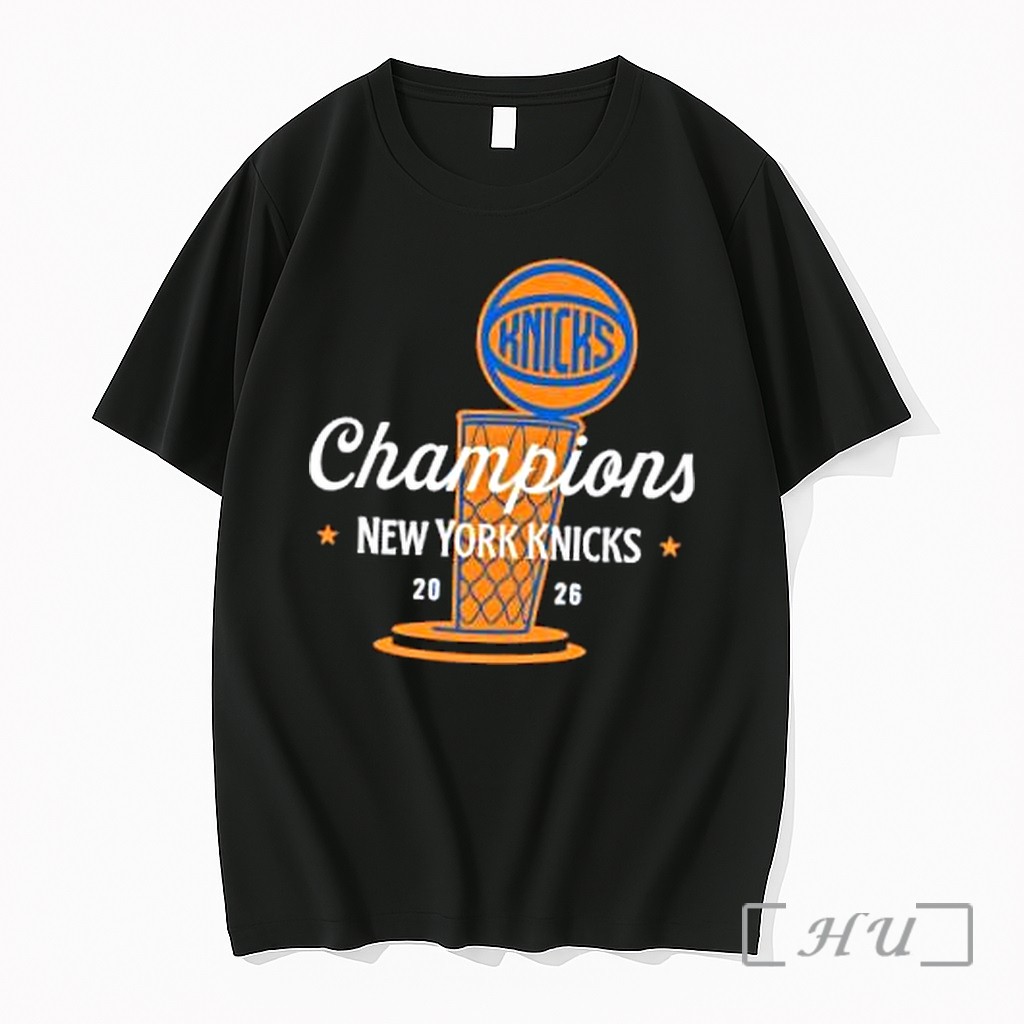 Officials New York Knicks Champions 2026 Nba Trophy Premium T Shirts Sweater Hoodie