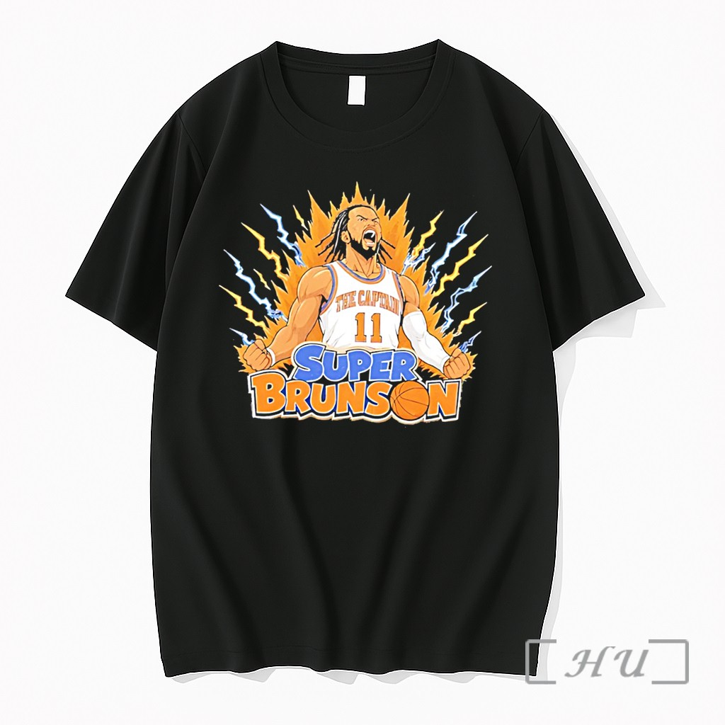 Officials New York Knicks Super Brunson Son Goku Anime Parody Tee Premium T Shirts Sweater Hoodie