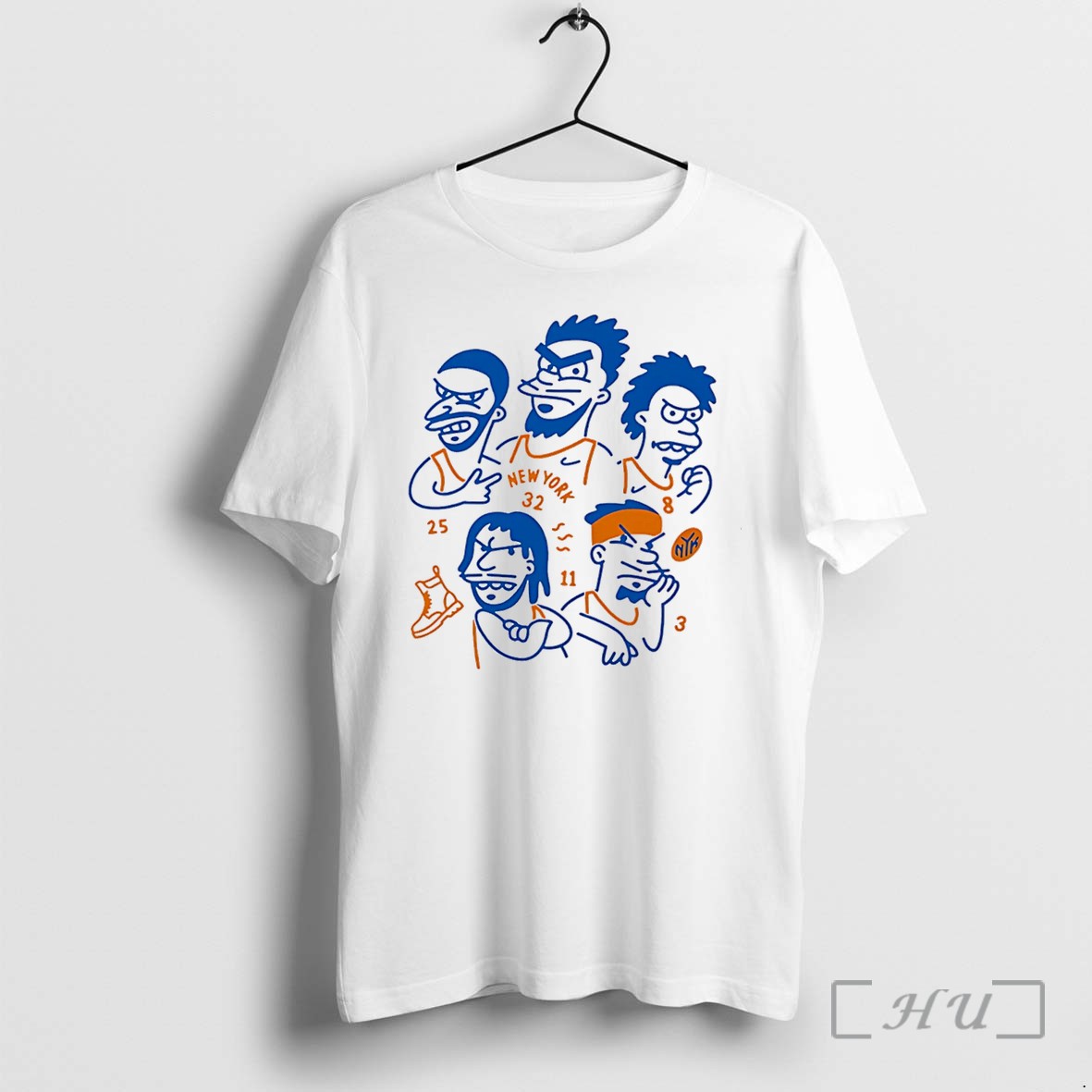 Officials New York Knicks The Simpsons Team Members Cartoon Style Tee Premium T Shirts Sweater Hoodie