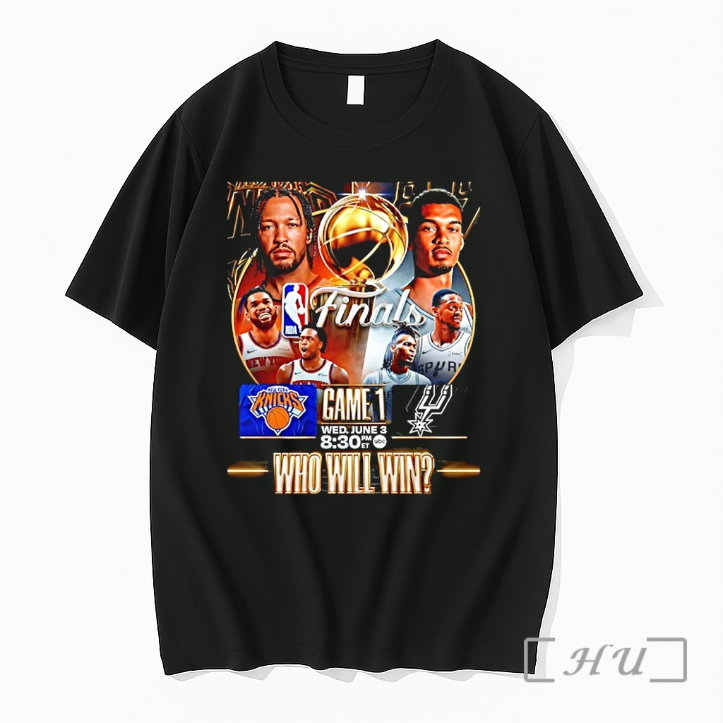 Officials New York Knicks And San Antonio Spurs Nba Finalds Who Will Win Premium T Shirts Sweater Hoodie